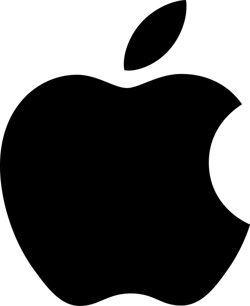 애플 — Logo of the company Apple Inc.